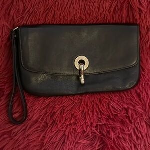 Kate Spade ♠️ black leather wristlet